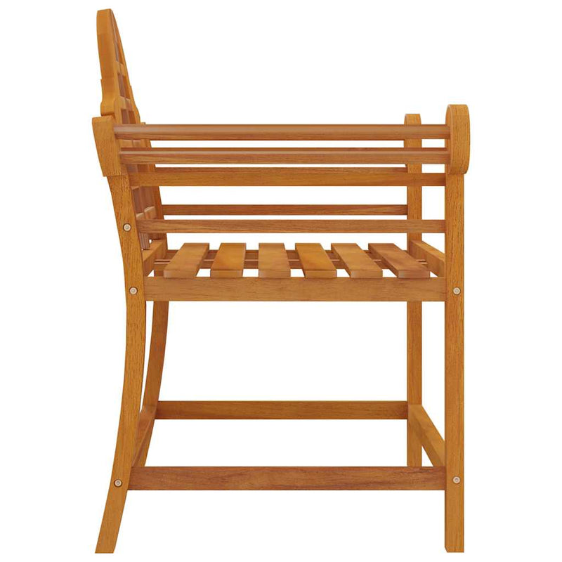 vidaXL 2 db tömör tíkfa kerti szék 91 x 62 x 94 cm