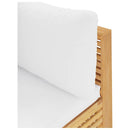 vidaXL tömör tíkfa kerti sarokkanapé krémszínű párnákkal