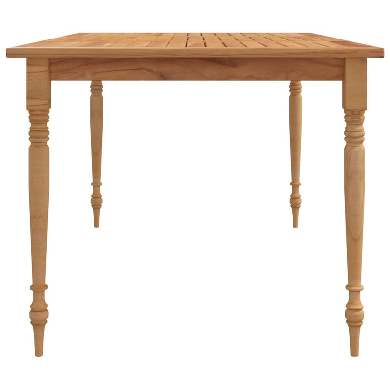 vidaXL tömör tíkfa Batavia asztal 150 x 90 x 75 cm