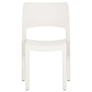 vidaXL 2 db fehér polipropilén kerti szék