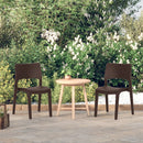 vidaXL 2 db mokka színű polipropilén kerti szék