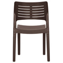 vidaXL 2 db mokka színű polipropilén kerti szék