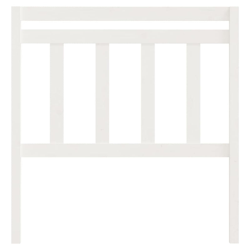 vidaXL fehér tömör fenyőfa ágyfejtámla 106 x 4 x 100 cm