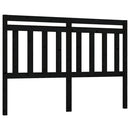 vidaXL fekete tömör fenyőfa ágyfejtámla 146 x 4 x 100 cm