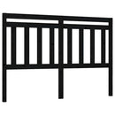 vidaXL fekete tömör fenyőfa ágyfejtámla 166 x 4 x 100 cm