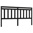 vidaXL fekete tömör fenyőfa ágyfejtámla 206 x 4 x 100 cm