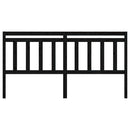 vidaXL fekete tömör fenyőfa ágyfejtámla 206 x 4 x 100 cm