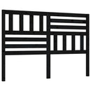vidaXL fekete tömör fenyőfa ágy fejtámla 146 x 4 x 100 cm