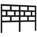 vidaXL fekete tömör fenyőfa ágy fejtámla 141 x 4 x 100 cm