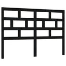vidaXL fekete tömör fenyőfa ágy fejtámla 166 x 4 x 100 cm