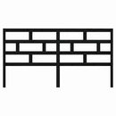 vidaXL fekete tömör fenyőfa ágy fejtámla 206 x 4 x 100 cm