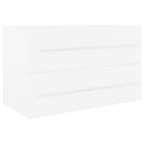 vidaXL fehér forgácslap mosdószekrény beépített mosdókagylóval