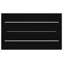 vidaXL fekete forgácslap mosdószekrény beépített mosdókagylóval