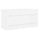 vidaXL fehér forgácslap mosdószekrény beépített mosdókagylóval