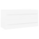 vidaXL fehér forgácslap mosdószekrény beépített mosdókagylóval