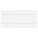 vidaXL fehér forgácslap mosdószekrény beépített mosdókagylóval