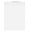 vidaXL fehér forgácslap mosdószekrény beépített mosdókagylóval