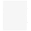 vidaXL fehér forgácslap mosdószekrény beépített mosdókagylóval