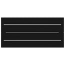 vidaXL fekete szerelt fa mosdószekrény beépített mosdókagylóval