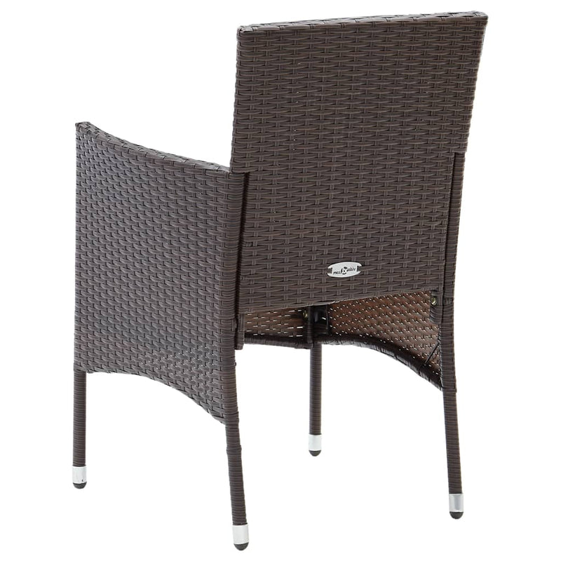 vidaXL 2 db barna polyrattan kerti étkezőszék