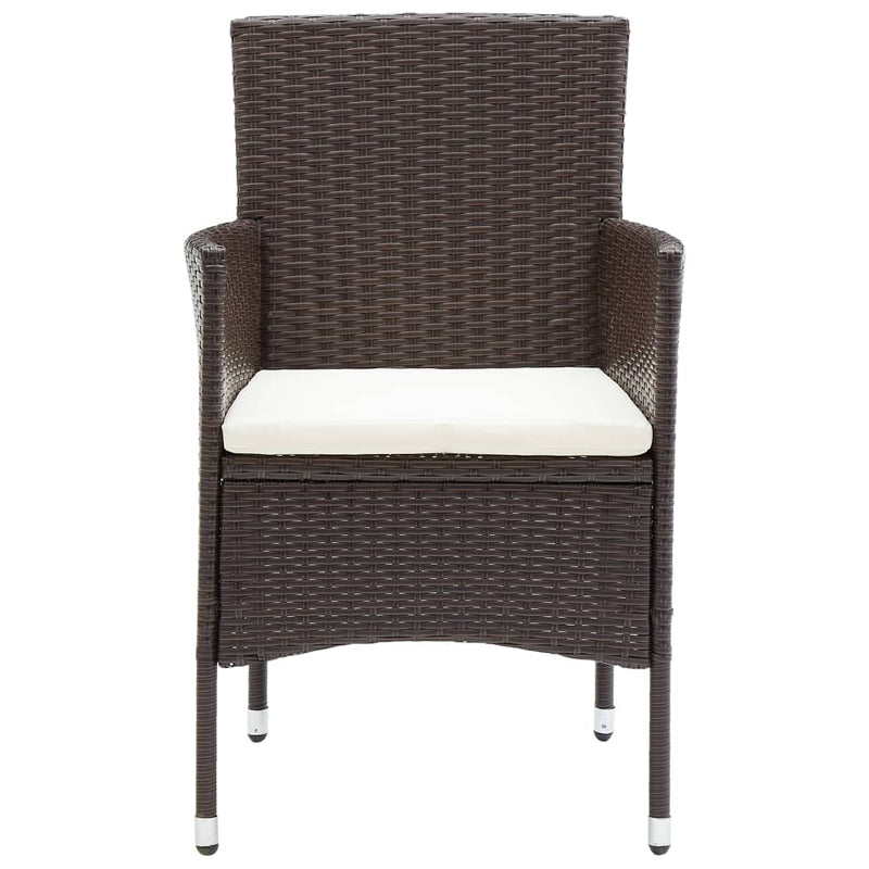 vidaXL 4 db barna polyrattan kerti étkezőszék