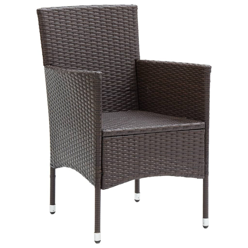 vidaXL 4 db barna polyrattan kerti étkezőszék