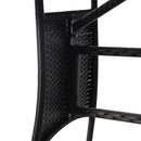 vidaXL fekete polyrattan kerti asztal 140 x 80 x 74 cm