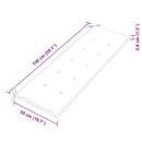 vidaXL tömör tíkfa Batavia pad szürke párnával 150 cm