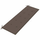 vidaXL tömör tíkfa Batavia pad tópszínű párnával 150 cm