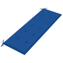 vidaXL tömör tíkfa Batavia pad királykék párnával 150 cm