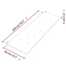 vidaXL tömör tíkfa Batavia pad királykék párnával 150 cm