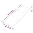 vidaXL tömör tíkfa Batavia pad Szürke kockás mintával párnával 150 cm