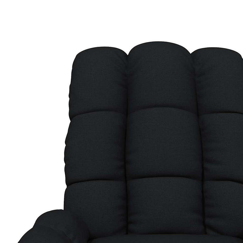 vidaXL fekete szövet masszázsfotel