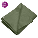 vidaXL zöld HDPE takaróponyva 260 g/m² 6 x 12 m