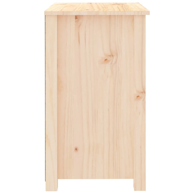 vidaXL tömör fenyőfa éjjeliszekrény 50 x 35 x 61,5 cm