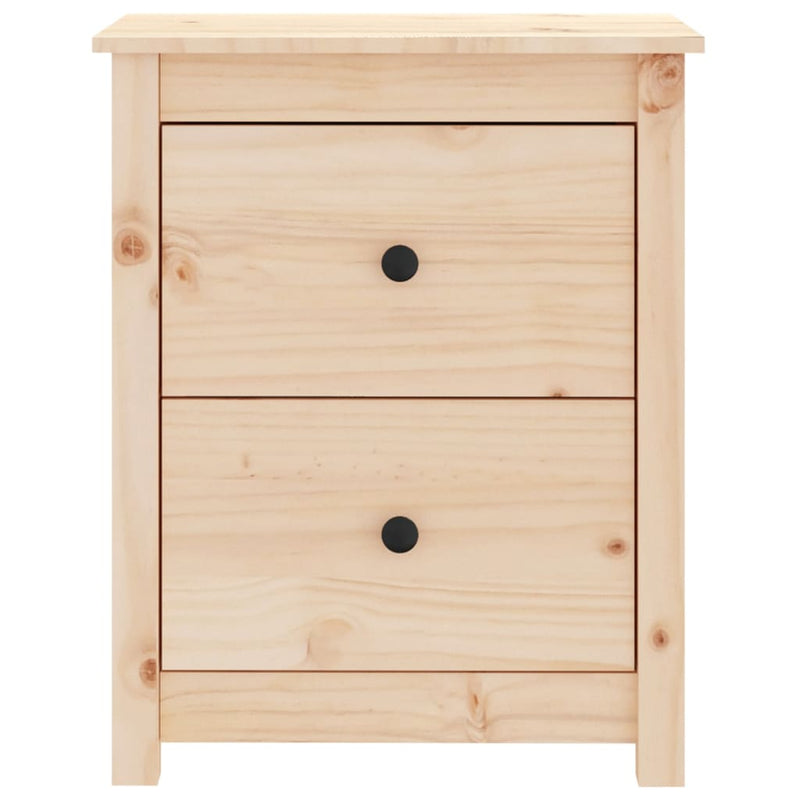 vidaXL 2 darab tömör fenyőfa éjjeliszekrény 50 x 35 x 61,5 cm