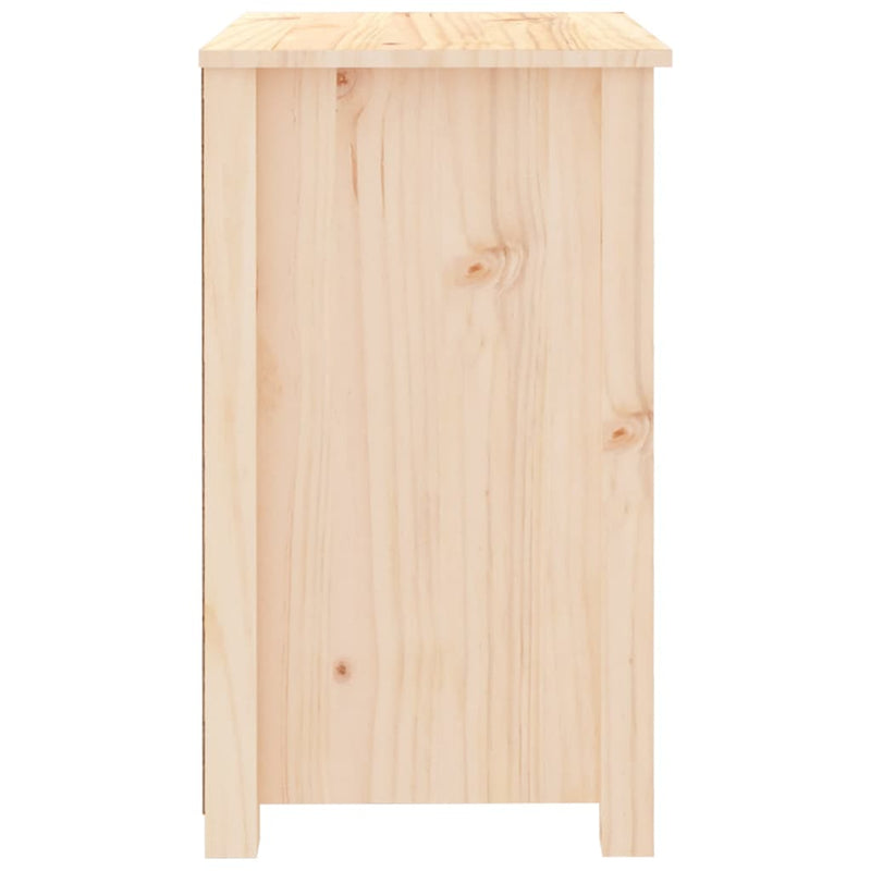 vidaXL 2 darab tömör fenyőfa éjjeliszekrény 50 x 35 x 61,5 cm