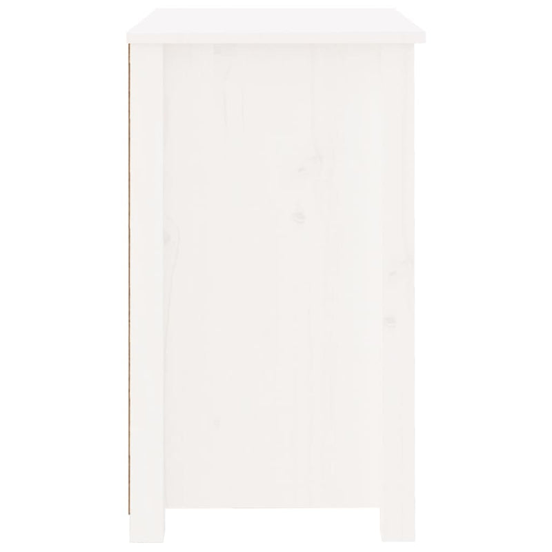 vidaXL fehér 2 darab tömör fenyőfa éjjeliszekrény 50x35x61,5 cm