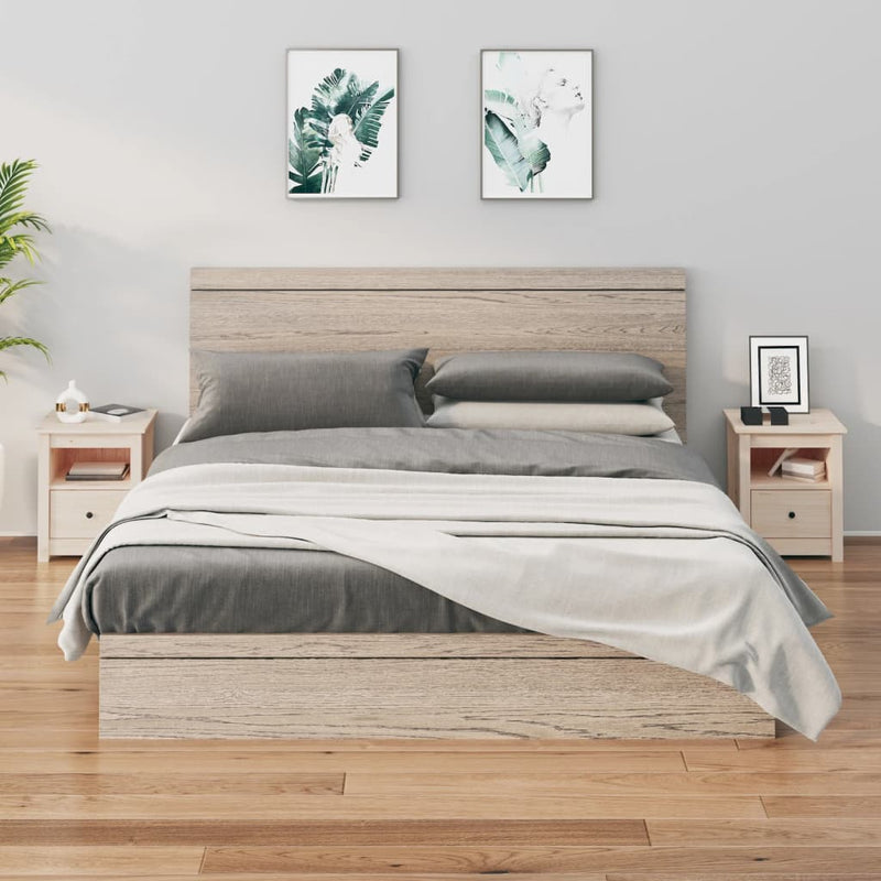 vidaXL 2 darab tömör fenyőfa éjjeliszekrény 40 x 35 x 49 cm