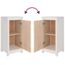 vidaXL fehér tömör fenyőfa tálalószekrény 39x35x80 cm