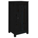 vidaXL 2 db fekete tömör fenyőfa tálalószekrény 39x35x80 cm