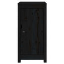 vidaXL 2 db fekete tömör fenyőfa tálalószekrény 39x35x80 cm