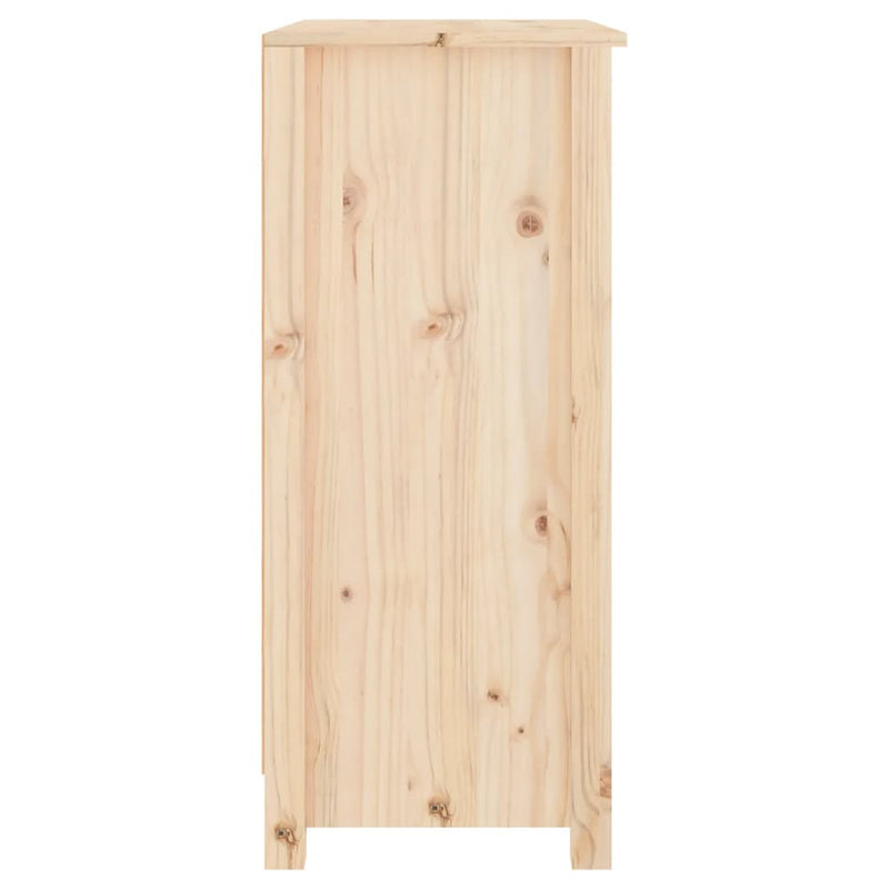 vidaXL tömör fenyőfa tálalószekrény 70 x 35 x 80 cm