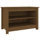 vidaXL mézbarna tömör fenyőfa cipőtároló pad 70x38x45,5 cm