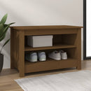 vidaXL mézbarna tömör fenyőfa cipőtároló pad 70x38x45,5 cm