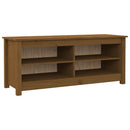 vidaXL mézbarna tömör fenyőfa cipőtároló pad 110 x 38 x 45,5 cm