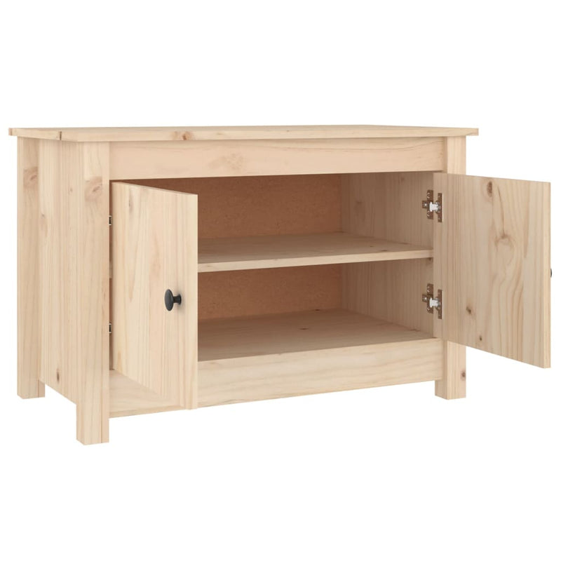 vidaXL tömör fenyőfa cipősszekrény 70 x 38 x 45,5 cm