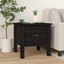 vidaXL 2 db fekete tömör fenyőfa kisasztal 40 x 40 x 39 cm