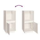 vidaXL fehér tömör fenyőfa tálalószekrény 38x35x80 cm