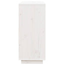 vidaXL fehér tömör fenyőfa tálalószekrény 74x35x80 cm
